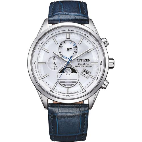 Citizen BY1030-09A Eco-Drive Herrenuhr Funk-Solar Mondphase Blau