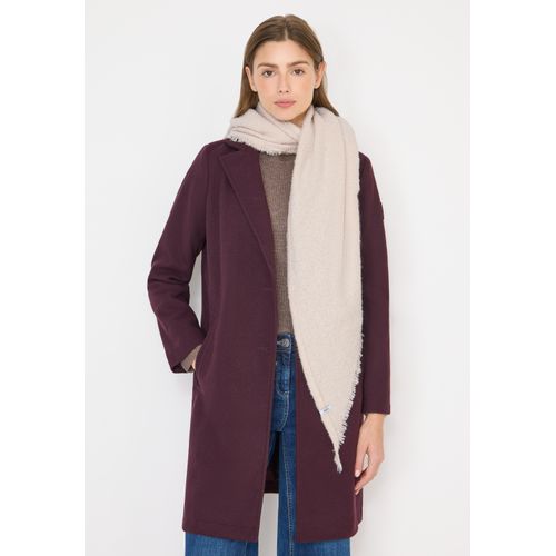 Halstuch CECIL, Damen, Gr. onesize, light greige, Stoff, 100% Polyester, meliert, Modetücher, mit Fransenkante