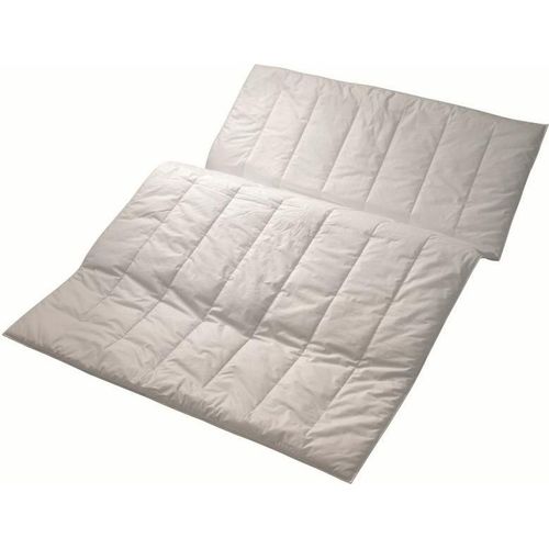 Centa Star Winterbett Natural Wool Duo-Bett I Größe 155x220 cm I Farbe Weiss I Reines Tierhaar AL