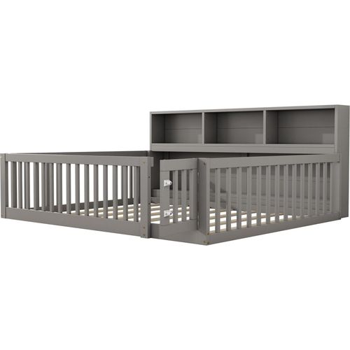 Holzbett Daybett 140x200cm Tagesbett Bettseite Kinderbett ohne Matratze Schlafsofa Praktische Schlafzimmermoebel Gaestebett Bettseite mit Staufach