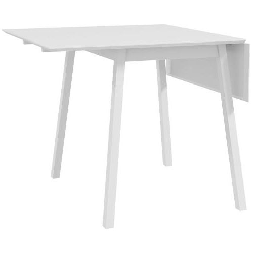 Esstisch Klappbar Weiss 110x86x75 cm Fuer 2-4 Personen Holz Kuechentisch Klapptisch Kleine Raeume