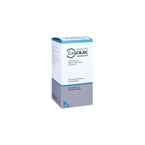 Calcilac Kautabletten 500 mg/400 I.e. 180 ST