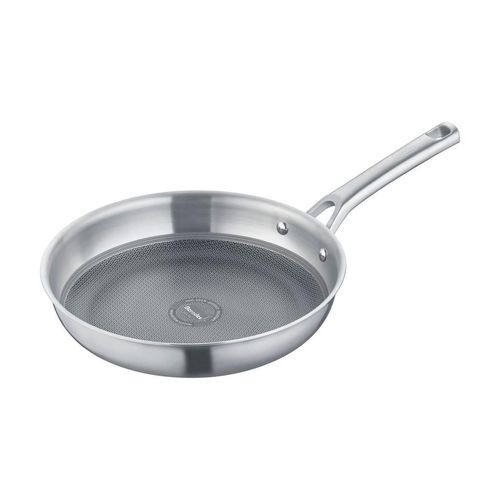 Berndes Bratpfanne Tricion Resist b.nature, Schwarzchrom, Metall, hitzebeständige Griffe, backofengeeignet, PTFE-frei, energiesparend, Kochen, Pfannen, Bratpfannen