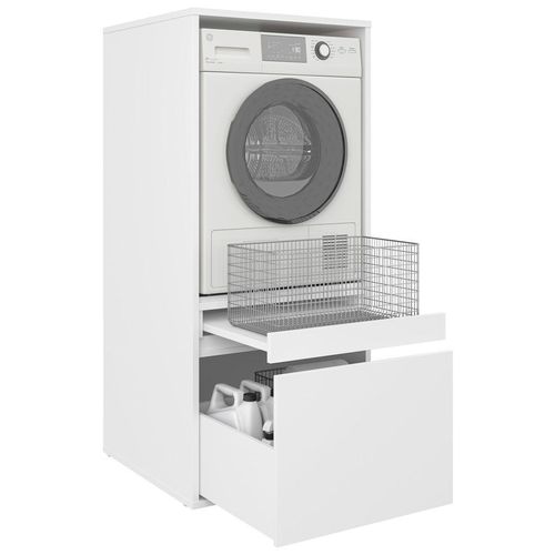 Xora Waschmaschinenschrank, Weiß, Holzwerkstoff, 67.5x151.8x67.5 cm, Waschküche, Waschmaschinenschrank