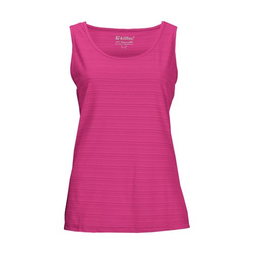 Funktionstop KILLTEC "KOS 41 WMN TP", Damen, Gr. 34, pink, Obermaterial: 93% Polyester, 7% Elasthan, Tops Funktionstop, Schnelltrocknendes Funktionstop, dezent gestreift