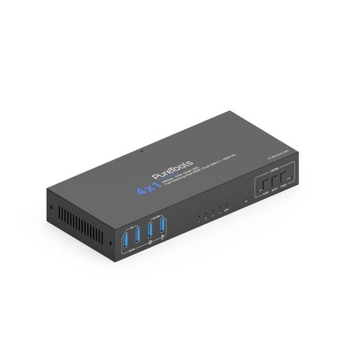PureTools 4x1 USB-C / HDMI 48G KVM Switcher
