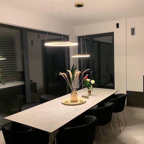s.luce Ring 40 LED-Pendelleuchte direkt oder indirekt 5m Abhängung Schwarz Rund