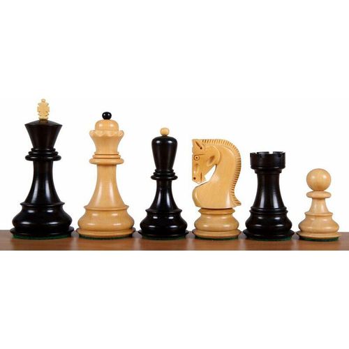 Zagreber Schachfiguren 3,5 Zoll ebonisiert