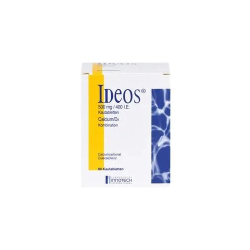 Ideos 500 mg/400 I.e. Kautabletten 90 ST