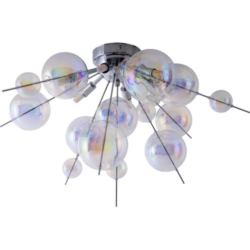 Näve Leuchten Deckenleuchte EXPLOSION mit G9 Deckenleuchte EXPLOSION mit G9 Deckenleuchten - Deckenleuchte "EXPLOSION" Ø: 57cm weiß, Deckenlampe im Modern Style, aus Metall und Glas in weiß, 38 cm hoch, Ø 57 cm, G9-Fassung