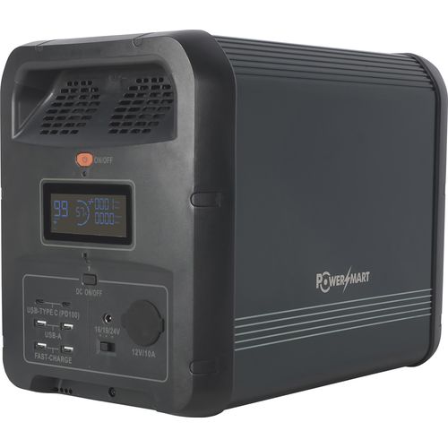 PowerSmart 2200W Tragbares Kraftwerk Solargenerator Notstrom für Zuhause, Outdoor-Camping und Wohnmobilreisen