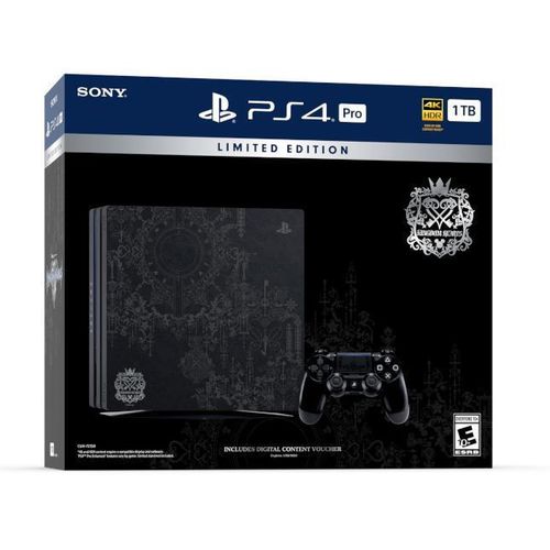 PlayStation 4 Pro 1000GB - Schwarz - Limited Edition Kingdom Hearts III + Kingdom Hearts III