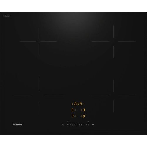 MIELE Induktions-Kochfeld "KM 7361 FL", schwarz, B:62cm H:5,3cm T:52cm, Kochfelder, Mit 4 einzelnen Kochzonen zum günstigen Einstiegspreis