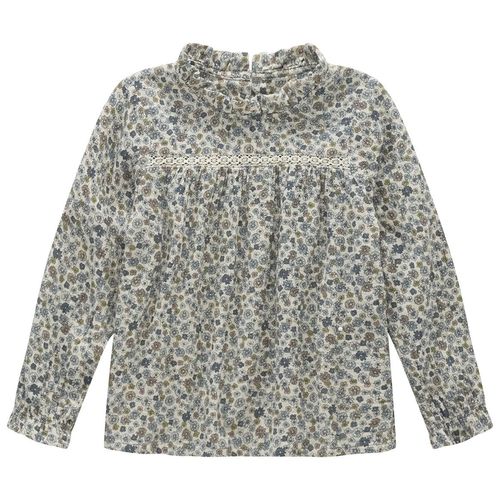 Mädchen Musselin-Bluse mit Häkelspitze