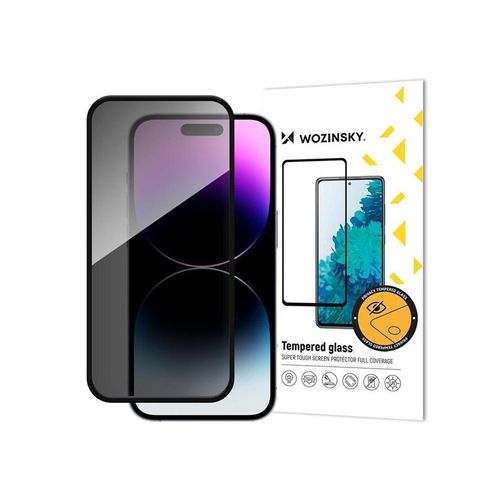 Wozinsky Privacy Glass Tempered Glass Privatizing With Anti-Spy Filter For iPhone 16 Plus