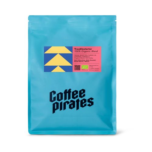 Coffee Pirates - Troublestarter Bio Espresso - 1 kg Ganze Bohne - Intensität: 5/6
