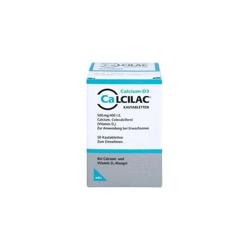 Calcilac Kautabletten 500 mg/400 I.e. 50 ST
