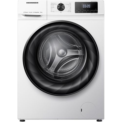 Heinner HWM-H1014INVA Waschmaschine 10 kg, 1400 U/min, , Dampfprogramm, LED Display, Weiß