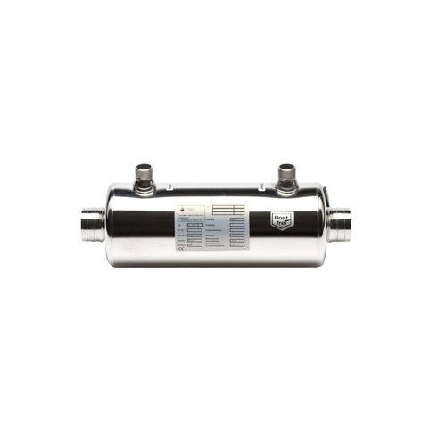 Dapra V4A Wärmetauscher, HWT 54 Heizungswärmetauscher 63 kW Schwimmbadheizung