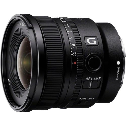 SONY Ultra-Weitwinkelobjektiv "FE 16mm F1.8 G", schwarz, H:7,5cm Ø:7,38cm, Objektive