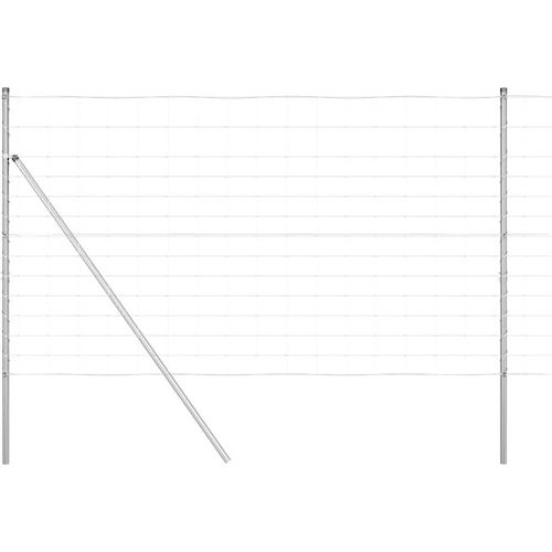vidaXL Zaunpfosten Galvanisiert 25 x 1,4 m Stahl