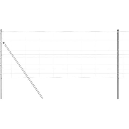 vidaXL Zaunpfosten Galvanisiert 50 x 1 m Stahl