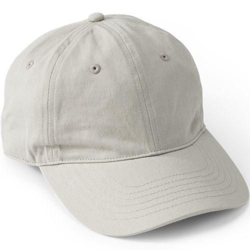 Baseball-Kappe aus Baumwolle, Herren,  Grau, Baumwolle, by Lands' End