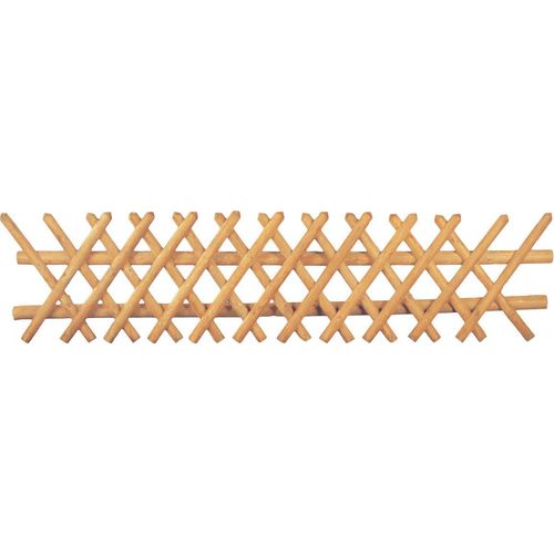 T&J Jägerzaun braun 250 x 60 cm Latten 55 mm, ohne Querriegel