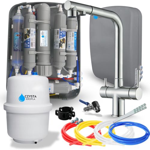 Wasserfilter RO7 Slim 7-Stufen, Küchenarmatur Venom INOX