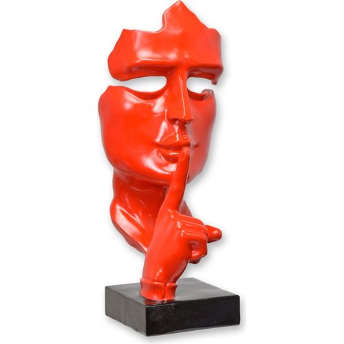 Maske aus Kunstharz „Speak no evil“ – rot Replikat Retro Design Dekoration