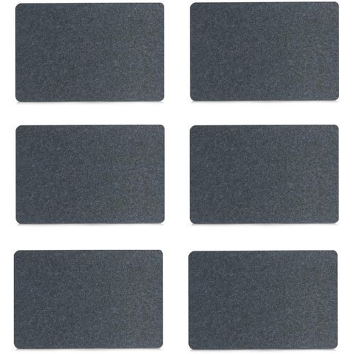 Platzset ZELLER PRESENT, grau (anthrazit), B:30cm L:45cm, Platzsets, hochwertige Filzmatte