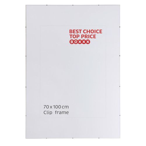 Boxxx Cliprahmen , Klar , Glas , rechteckig , 70x1x100 cm , Bilder & Rahmen, Bilderrahmen, Bilder - & Fotorahmen