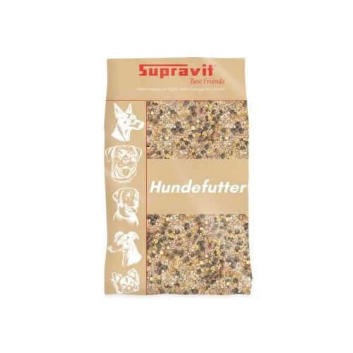 Supravit Flockenmix Plus für Hunde - schmackhafte Flockenmischung für deinen Hund - optimale Ergänzung zur Fleischfütterung, Hundewurst oder Trockenfleisch… 15 kg