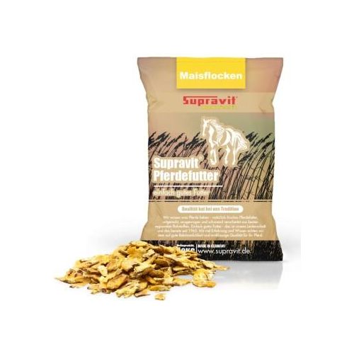 Supravit Maisflocken für Ihr Pferd - hervorragendes Ergänzungsfutter für eine schnelle Gewichtszunahme 20 kg
