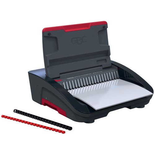 GBC CombBind CB25E Kunststoffbindegerät schwarz/rot