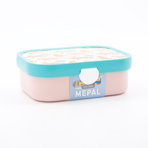 Mehrfarbige Lunchbox mit Leopardenmuster 18x13cm