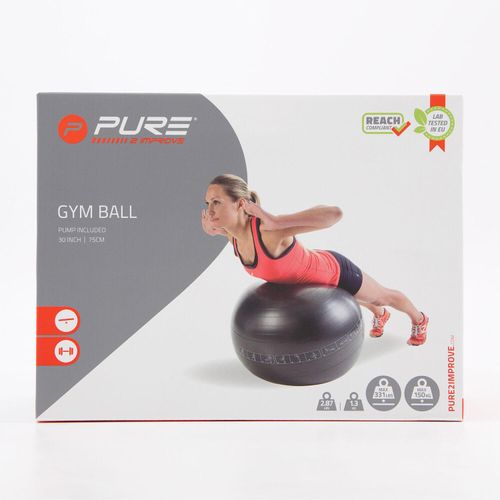Dunkelgrauer Gymnastikball 75cm