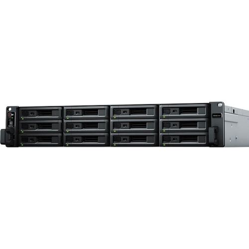 SYNOLOGY NAS-Server "RS3621xs+ 12-bay NAS-Rack", schwarz, B:48,2cm H:8,8cm T:72,4cm, NAS-Server, NAS-Server