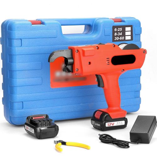 KKMOON 12 V Automatisch 8-34 mm Bewehrungsstufe schnurloser wiederaufladbarer Bindungsbindungsmaschine