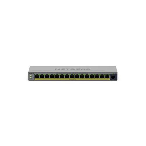 Netgear 16-Port Gigabit Ethernet Easy Smart PoE+ Switch with 1 Dedicated SFP port (180W)