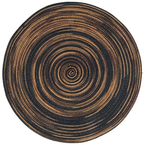 Novel Tischset, Schwarz, Textil, Uni, rund, Wohntextilien, Tischwäsche, Tischsets