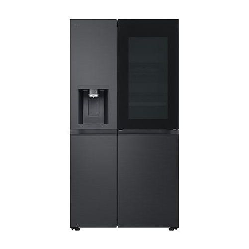 LG SidebySide Kühlschrank mit Craft Ice (EEK D, 628L, 179cm hoch) InstaView Door-in-Door®️, Eis, Crushed Ice, Wasserspender, Festwasseranschluss GSXB90EVDD