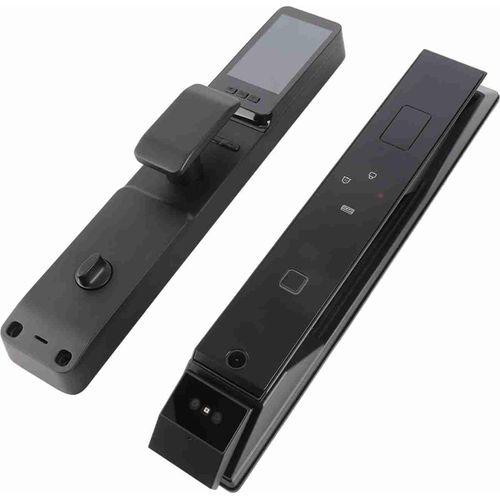 Smart Door Entry Lock Fingerabdruck Elektrisch mit 1080p Kameratorbell -Untersttzung Gesichtserkennungs -App -Passwort entsperrt Schwarz
