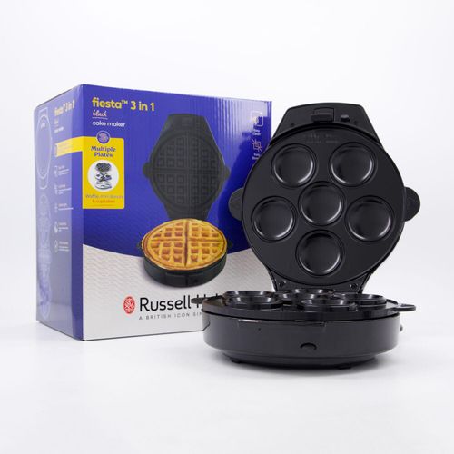 Schwarzes 3-in-1-Waffeleisen