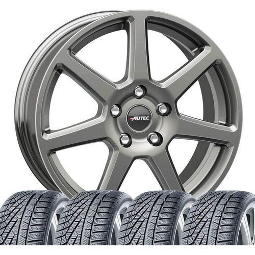 Kompletträder Winterräder Winterkompletträder Reifen mit Felgen Tallin 6,5x17 ET46 5x112 kompatibel mit VW Beetle Caddy Golf VII Touran T-Roc