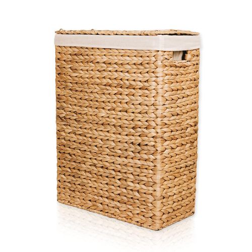 Lycce Nischenwäschekorb aus Wasserhyazinthe geflochten, in drei Größen