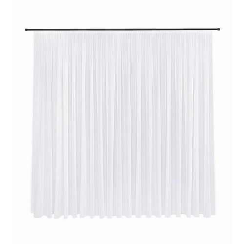 Fertigstore Laura, Weiß, Textil, Uni, 600x245 cm, Wohntextilien, Gardinen & Vorhänge, Fertiggardinen, Fertigstores