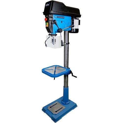 Säulenbohrmaschine GÜDE "GSB25/1100 VARIO", blau (blau, schwarz), B:430mm H:181mm L:720mm, Bohrmaschinen