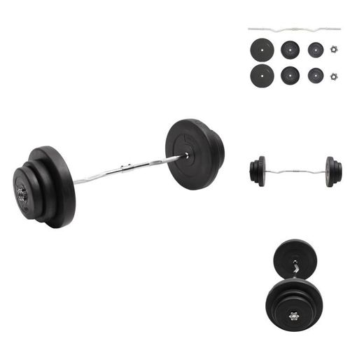 vidaXL Curlstange mit Gewichten 60 kg - Hanteln & Gewichte
