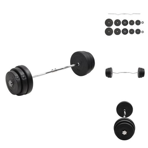 vidaXL Curlstange mit Gewichten 90 kg - Hanteln & Gewichte